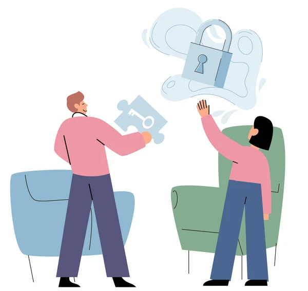 Mental health vector illustration. Psychological factors can influence persons overall health and wellbeing Mental health professionals play crucial role in providing care and support to individuals