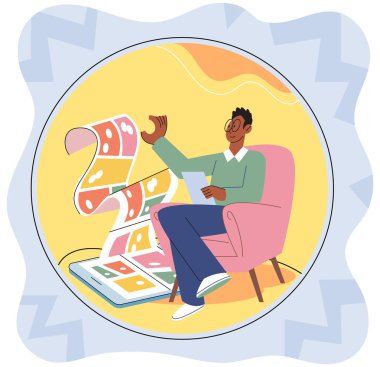 Ters vektör illüstrasyonu. İçe dönüklerin düşüncelerini ve duygularını ifade edebilmeleri için başkalarıyla iletişim kurmak önemlidir.