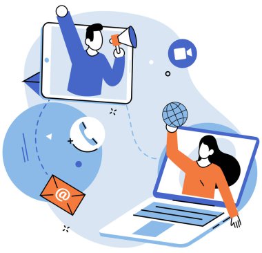 Takım oluşturma vektör çizimi. Takım oluşturma metaforu, önemli birlik ve ortak hedefleri vurguladı. Amaç, takımların ortak hedef yaratıcı pazarlama çabalarına rehberlik etmekti.