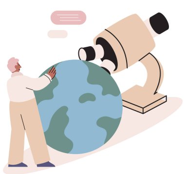 - Bilim. Vektör çizimi. Analiz araştırma bulguları, gözlemlenen fenomen eğitiminin ardındaki temel mekanizmaları araştıran bilim insanlarının örüntüleri ve ilişkileri ortaya çıkarmaya yardımcı olur.