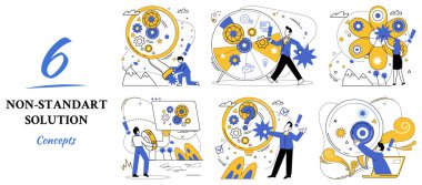 Modern ürün vektör illüstrasyonu. Yenilikçi dans trendleri ve yaratıcılığı modern ürünlerin cazibesini tanımlar modern ürünler eşsizlikle gelişir bireysellik özgünlüğü taçtır