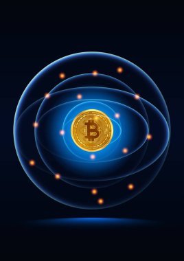 Soyut Elektronik kripto para birimi ve modern teknoloji geçmişi. Bitcoin ve engelleme zinciri. Kripto değişimi. Gelecekteki imajım. Çevrimiçi bankacılık ve finansal iletişim.