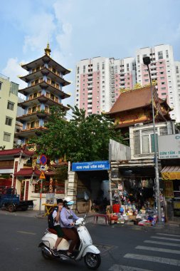 A Buddhist Temple in Ho Chi Minh (Saigon) Vietnam