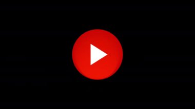 Kırmızı oynat düğmesi. Sıradan Canlandırma.