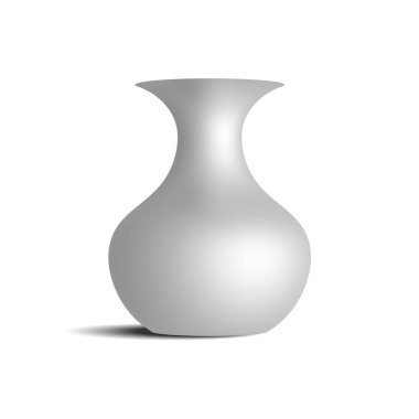 Zarif beyaz vazo. Görüntü.