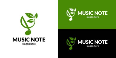 Zarif müzik notası sembolü. Vektör illüstrasyonu.