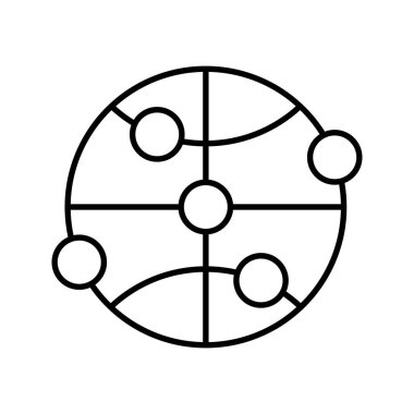 Genel ağ simgesi. Özet biçimi.