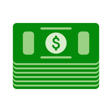 Para ikonu. Düz renk biçimi.