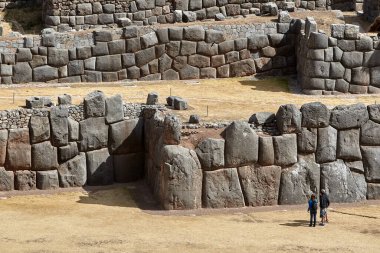 Sacsayhuamn is a monumental Inca fortress located on the outskirts of Cusco, Peru. This UNESCO World Heritage Site is renowned for its remarkable stone masonry, with massive stones intricately fitted together without the use of mortar clipart