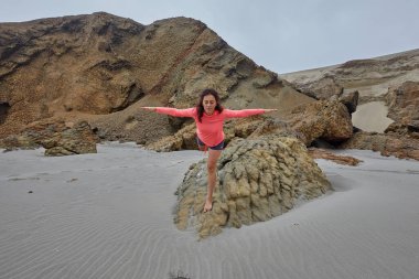 Lost in the beauty of the Patitos Beach  Huarmey  Peru. Where every step feels like a new beginning