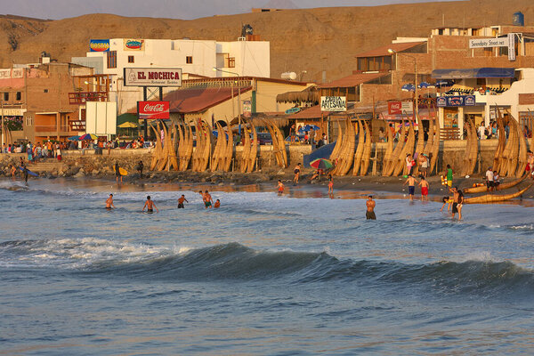 Riding the waves of history, surfers embrace an ancient tradition on caballitos de totorareed boats used by the Moche and Chim civilizations over 3,000 years ago.