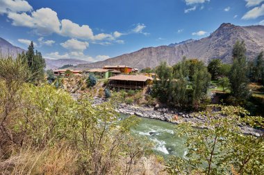 Peru 'nun Kutsal Dağlık Vadisi Cusco Peru' da Huzurlu Eko-Loca.