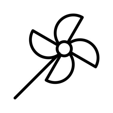 Satır biçimi oyuncak fırıldak simgesi, işyerinde işaret veya sembol olarak kullanılabilir