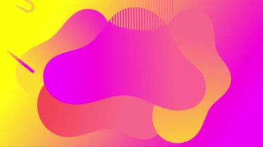 Açık mor sarı gradyan renk sıvı arkaplan animasyonu. 4K görüntülerini tekrar oynat. Duvar kağıdı, sunum, pankart vs. için uygun.