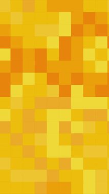 Sarı piksel soyut dikey arkaplan animasyonu, geometrik piksel gradyan. Hareket grafikleri. Duvar kağıtları, sunumlar, web vs. için uygundur.