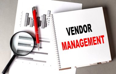 VENDOR MANAGEMENT bir çizelge ile yazılmış metin