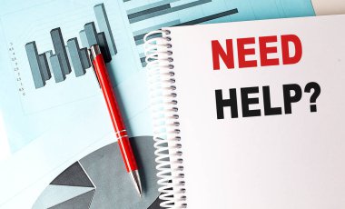 Not defterine, arkaplanda kalem olan yardım metnine ihtiyaç var