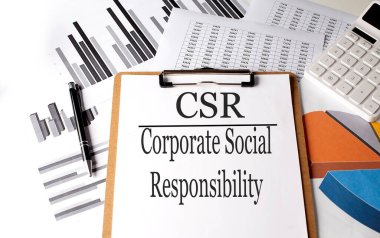 Grafik arkaplanlı kağıt CSR