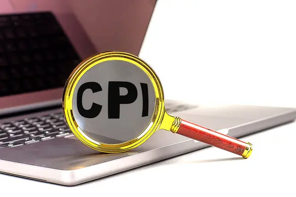 Word Cpi Збільшувачі Ноутбуці Бізнес Концепція Ліцензійні Стокові Зображення