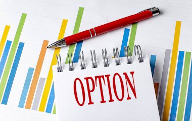 Çizelge ve kalem ticareti kavramına sahip OpTION metni