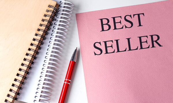 ЛУЧШИЙ текст продавца на розовой бумаге с ноутбуками . 