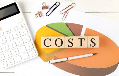 Haritadaki tahta blokta COSTS sözcüğü . 