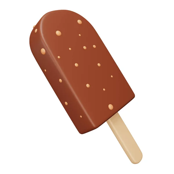 アイスクリームスティック3Dレンダリングアイソメトリックアイコン — ストックベクタ