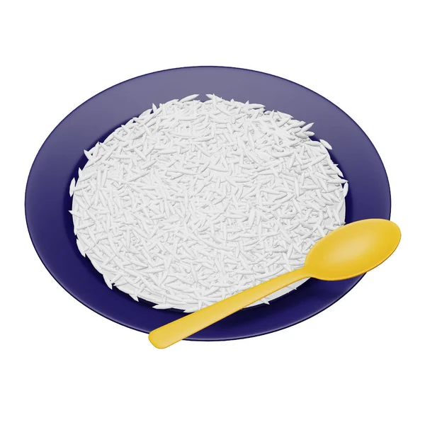 Ρύζι Απόδοση Ισομετρική Εικόνα — Διανυσματικό Αρχείο