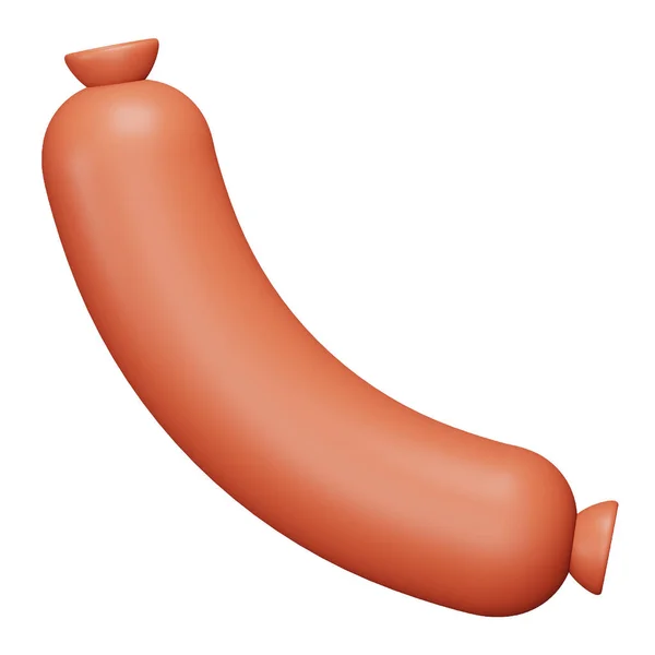 Sausage 3D渲染等距图标 — 图库矢量图片