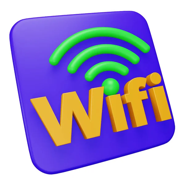 Wifi Representación Ícono Isométrico — Vector de stock