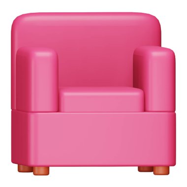 Oturma odası 3D eşölçümleme simgesi.