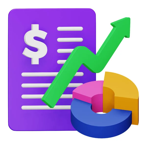 stock vector Annual report 3d rendering isometric icon.