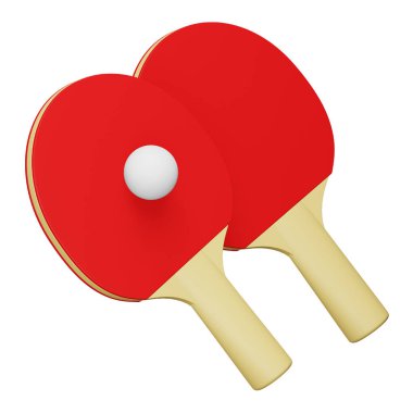 Masa tenisi 3d eşölçülü canlandırma simgesi.