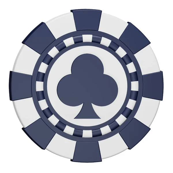Casino Čip Club Vykreslování Izometrická Ikona — Stockový vektor