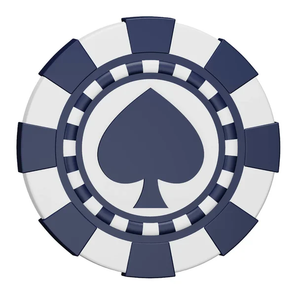 Casino Čip Rýč Vykreslování Izometrická Ikona — Stockový vektor