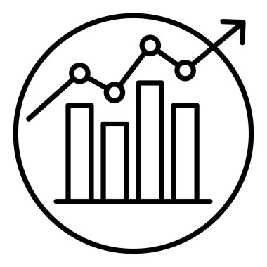 İş pazarlama ve analizler için özet simgesi.