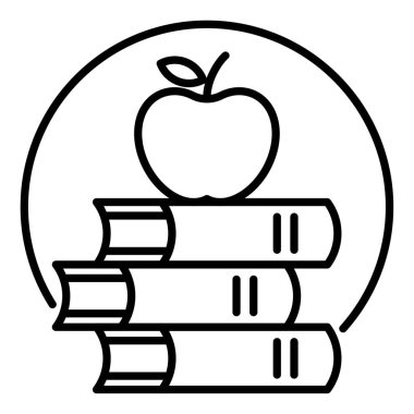 Eğitim kitapları ve öğrenim için özet simgesi.