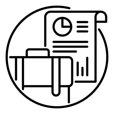 İş analizi raporu için özet simgesi.