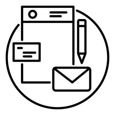 Marka tasarımı düzeni için özet simgesi.