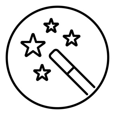 Sihirli çubuk için özet simgesi.