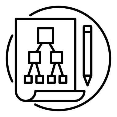 Hiyerarşi bağlantıları için özet simgesi.