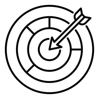 Dart tahtası için özet simgesi.