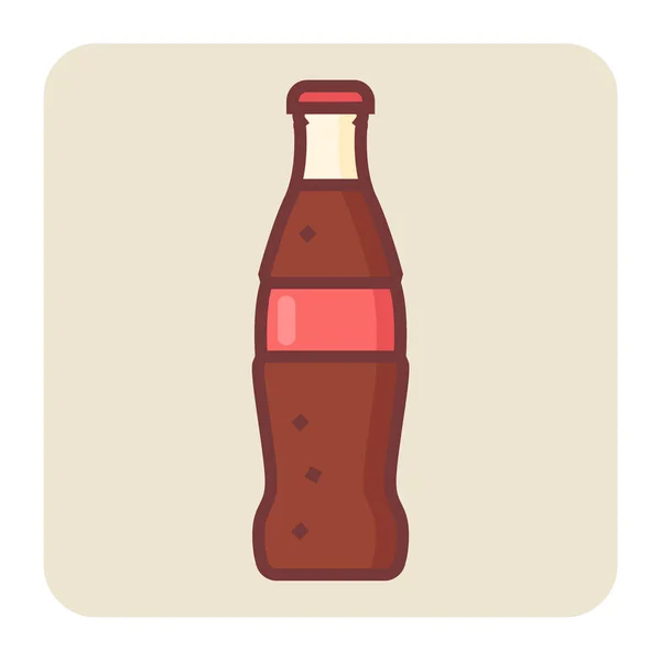 Filled Color Outline Icon Bottle — Stock Vector