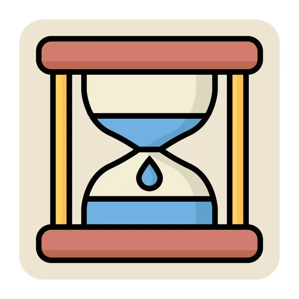 Hourglass的填充颜色轮廓图标 — 图库矢量图片