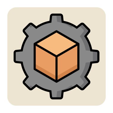 Paket ayarı için doldurulmuş renk özeti simgesi.