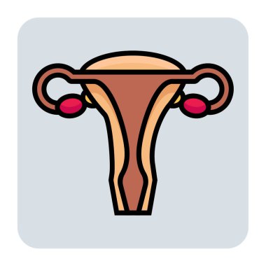 Filled color outline icon for Vagina.