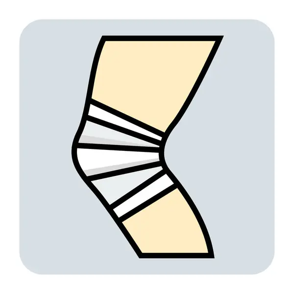 Vyplněná Ikona Barevného Obrysu Faktury Nohy — Stockový vektor