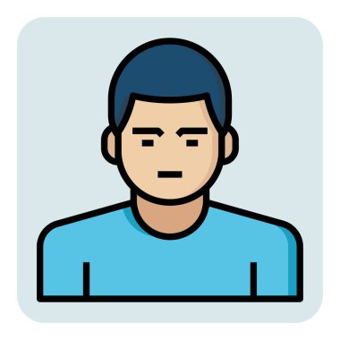 Çocuk için doldurulmuş özet meslek simgesi.