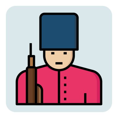 Bodyguard için doldurulmuş meslek simgesi.