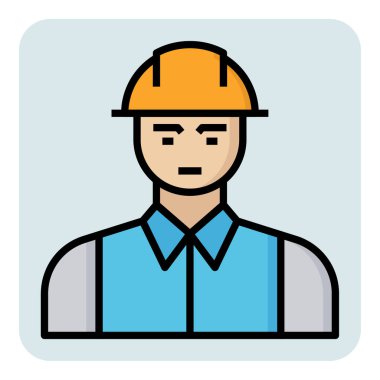 Mühendis için doldurulmuş özet meslek simgesi.